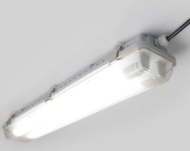 LED Tube Fixture (No Tube included) for Dual LED Tube Tri-proof LED Tube Support Bracket Waterproof , Dustproof, Corrosion-Proof