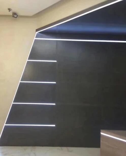 U01 All Black LED Channel System w/ Smoke Clear Black Diffuser Lens Black Aluminum Extrusion