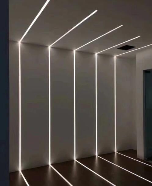 U01 All Black LED Channel System w/ Smoke Clear Black Diffuser Lens Black Aluminum Extrusion