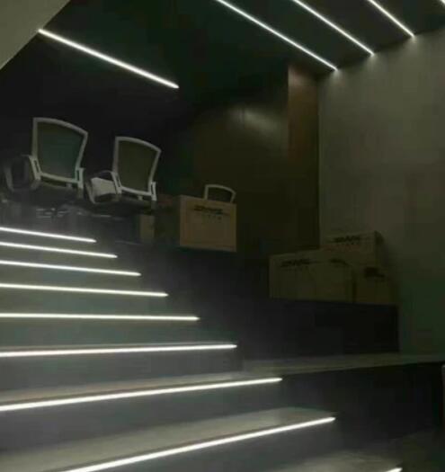 U02 All Black LED Channel System w/ Smoke Clear Black Diffuser Lens Black Aluminum Extrusion