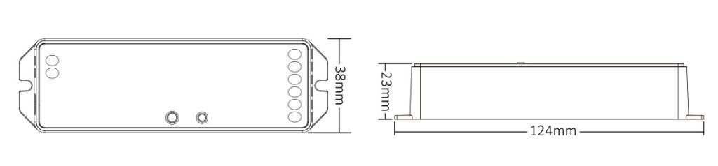 WL5 5 in 1 LED Strip Controller (WiFi+2.4G)