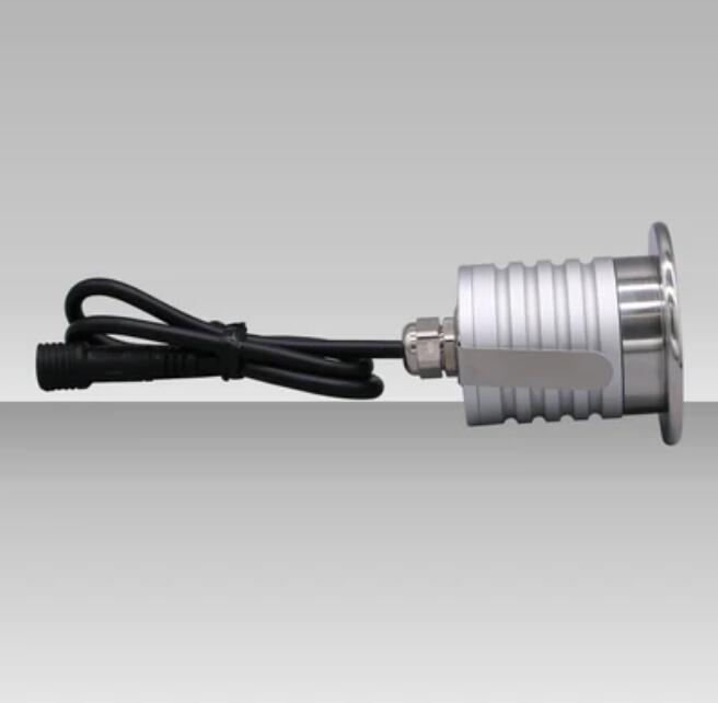 8PCS Pack 1W/3W IP67 Waterproof Dimmable Anti-Glare Stainless Steel Outdoor Cellular LED Underground Light