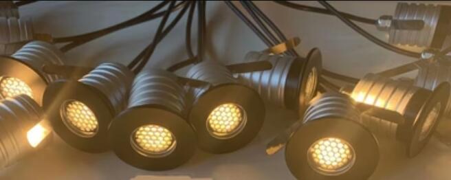 8PCS Pack 1W/3W IP67 Waterproof Dimmable Anti-Glare Stainless Steel Outdoor Cellular LED Underground Light