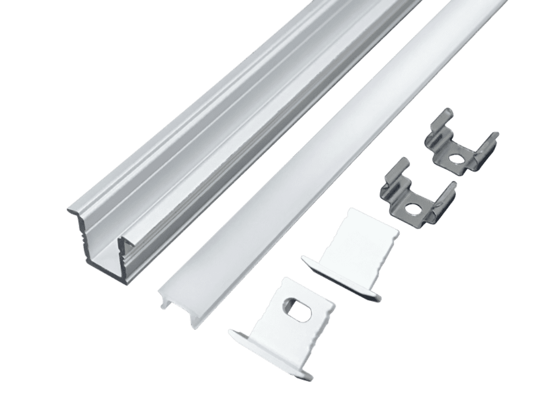 Ultra-fine line lamp shell aluminum aluminum groove 0709 with edge