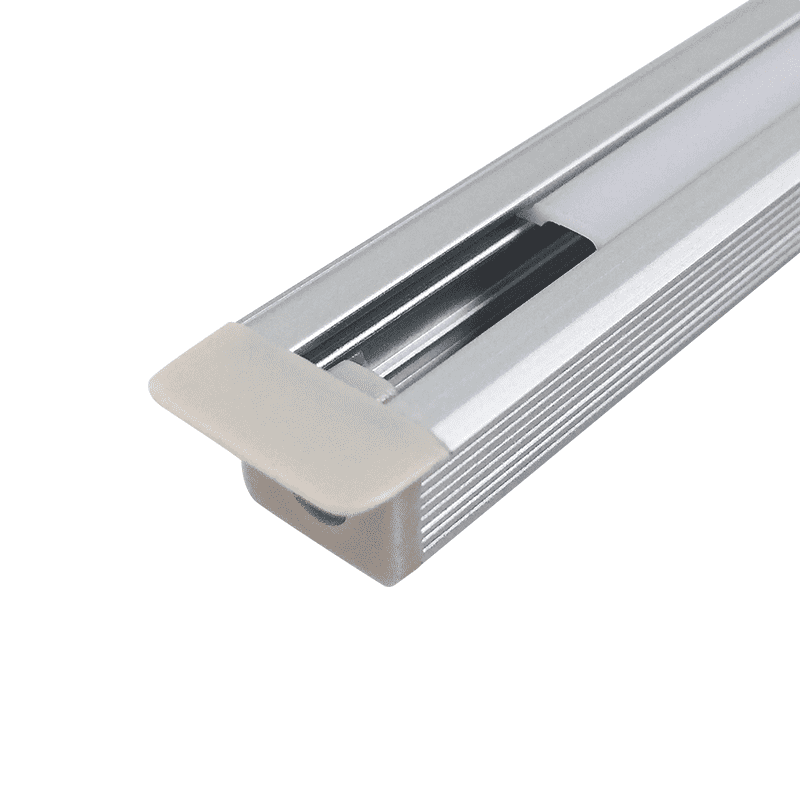 1009 aluminum groove 10mm wide 9mm high with edge embedded line light hard light bar aluminum groove shell kit