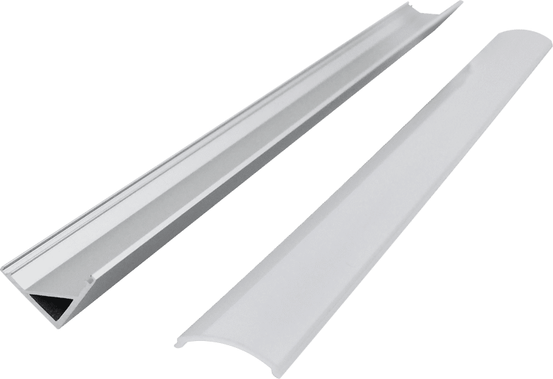 45 Degree Right Angle Linear Light Hard Light Bar Housing Aluminum Slot Kit