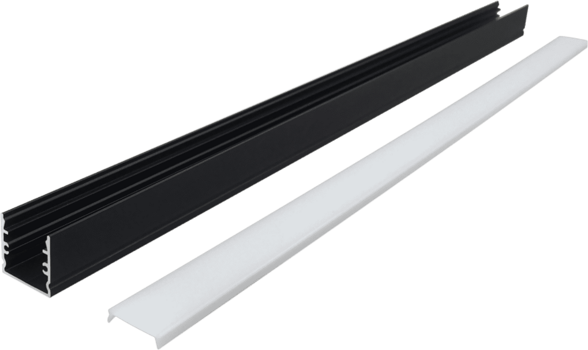 1515 Black Bar KTV Cinema Project 13 Wide PCB Linear Light Hard Light Bar Aluminum Slot Housing Kit