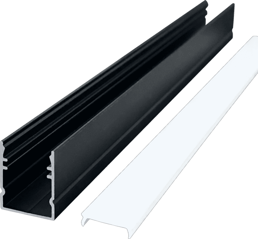 1518 Black Bar KTV Cinema Project 13 Wide PCB Linear Light Hard Light Bar Aluminum Slot Housing Kit