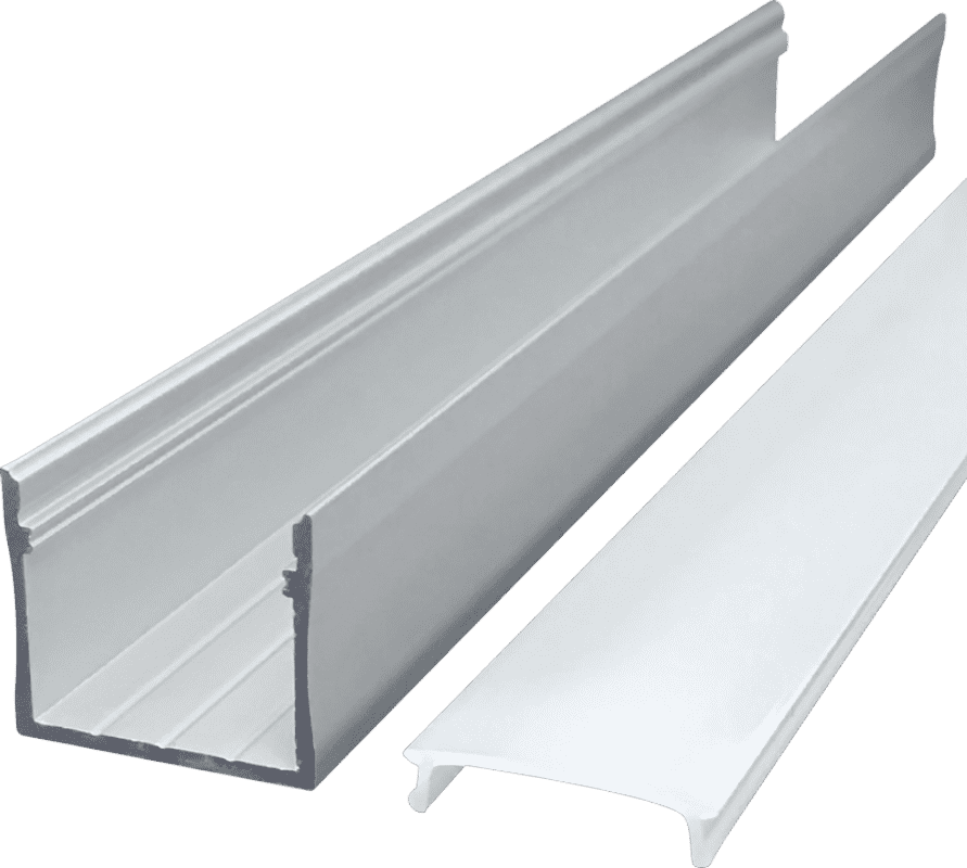 2320 Cabinet Office Shop 20 Wide PCB Line Light Hard Light Bar Aluminum Slot Shell Kit