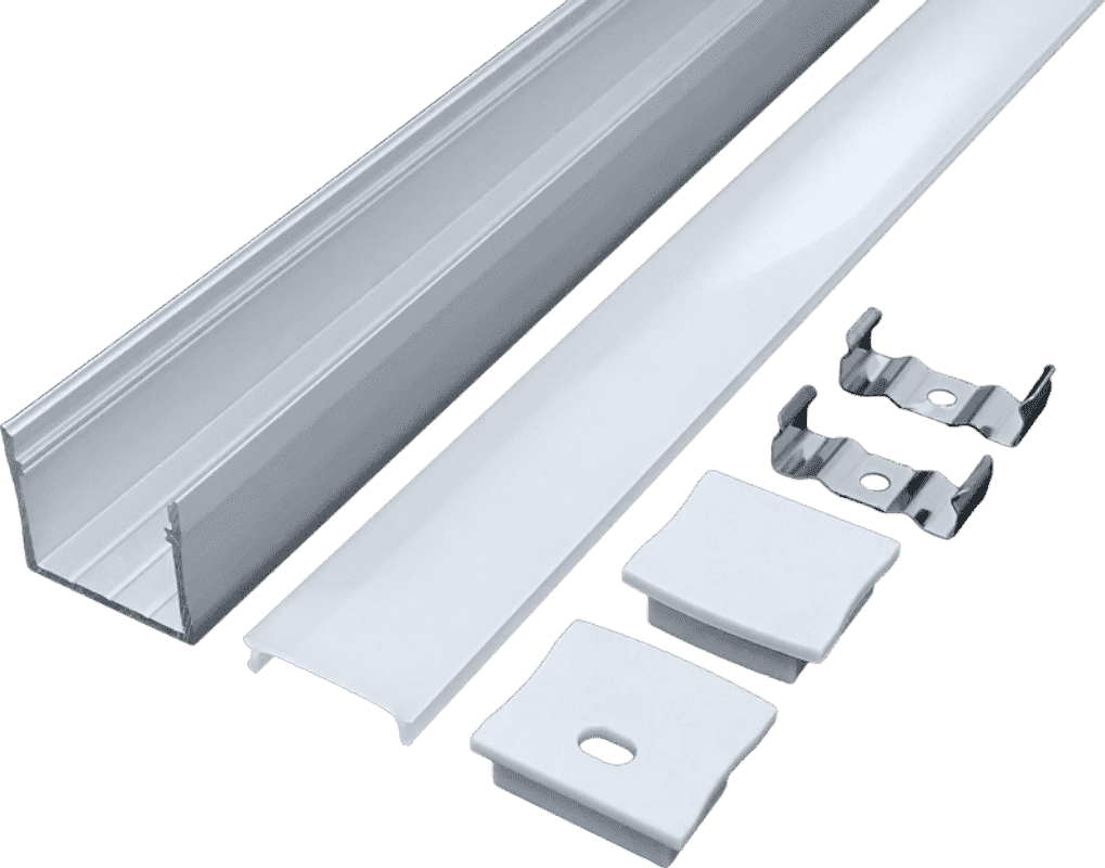 2320 Cabinet Office Shop 20 Wide PCB Line Light Hard Light Bar Aluminum Slot Shell Kit
