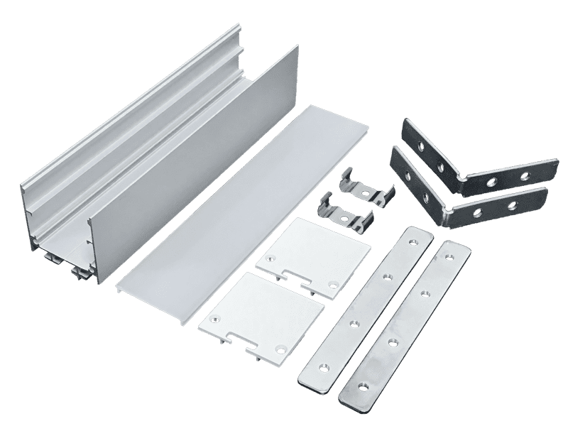 Office line light hard light bar shell aluminum aluminum slot card slot 3535