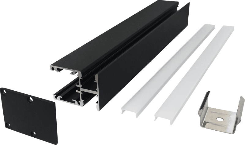 3626 Double Sided Light Emitting Laminate Line Light Hard Light Bar Housing Kit