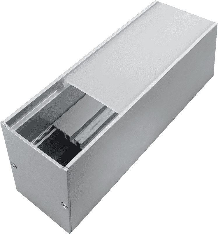4366 board width 40mm office lighting commercial high-end line light aluminum groove shell kit