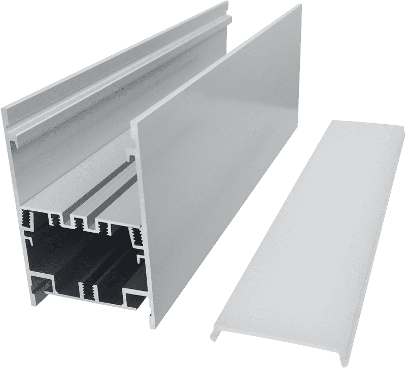 4366 board width 40mm office lighting commercial high-end line light aluminum groove shell kit