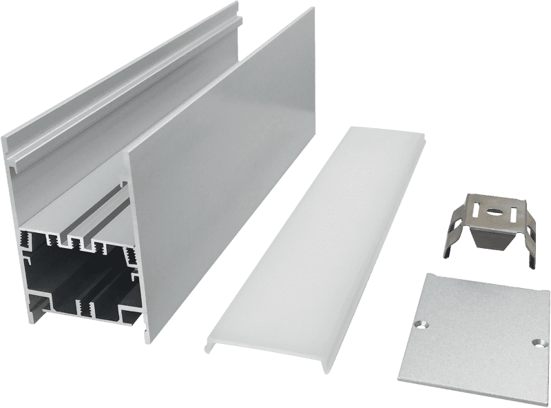 4366 board width 40mm office lighting commercial high-end line light aluminum groove shell kit