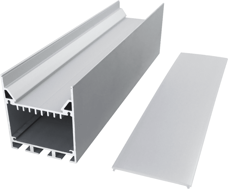 30 cm wide built-in power supply hoisting office commercial high-end linear light straight light aluminum groove shell kit