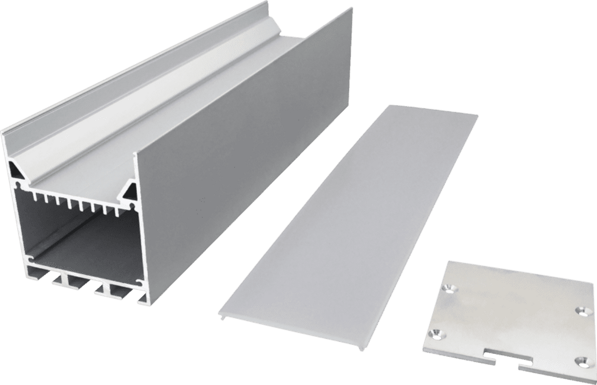 30 cm wide built-in power supply hoisting office commercial high-end linear light straight light aluminum groove shell kit