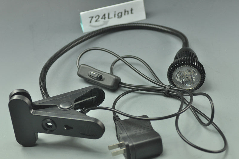Black LED Desk Lamp  Flexible LED Desk Lamp LED Clamp Lamp On Laptop Desk