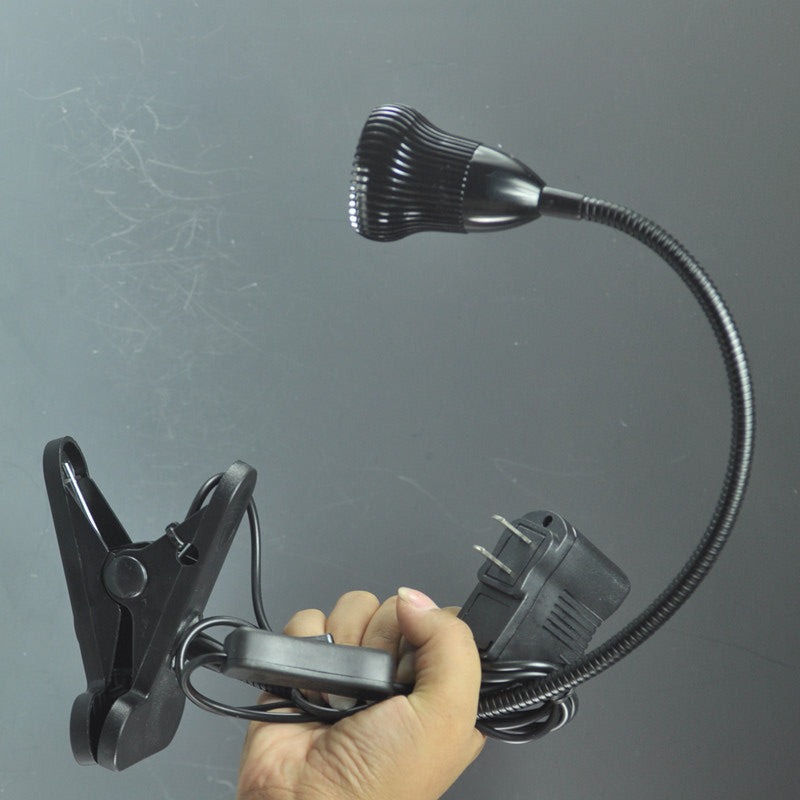Black LED Desk Lamp  Flexible LED Desk Lamp LED Clamp Lamp On Laptop Desk