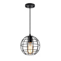 Industrial Pendant Light, retro black metal shade with adjustable for dining room, bedroom, kitchen, hallway